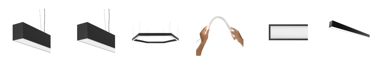 array of linear led lighting