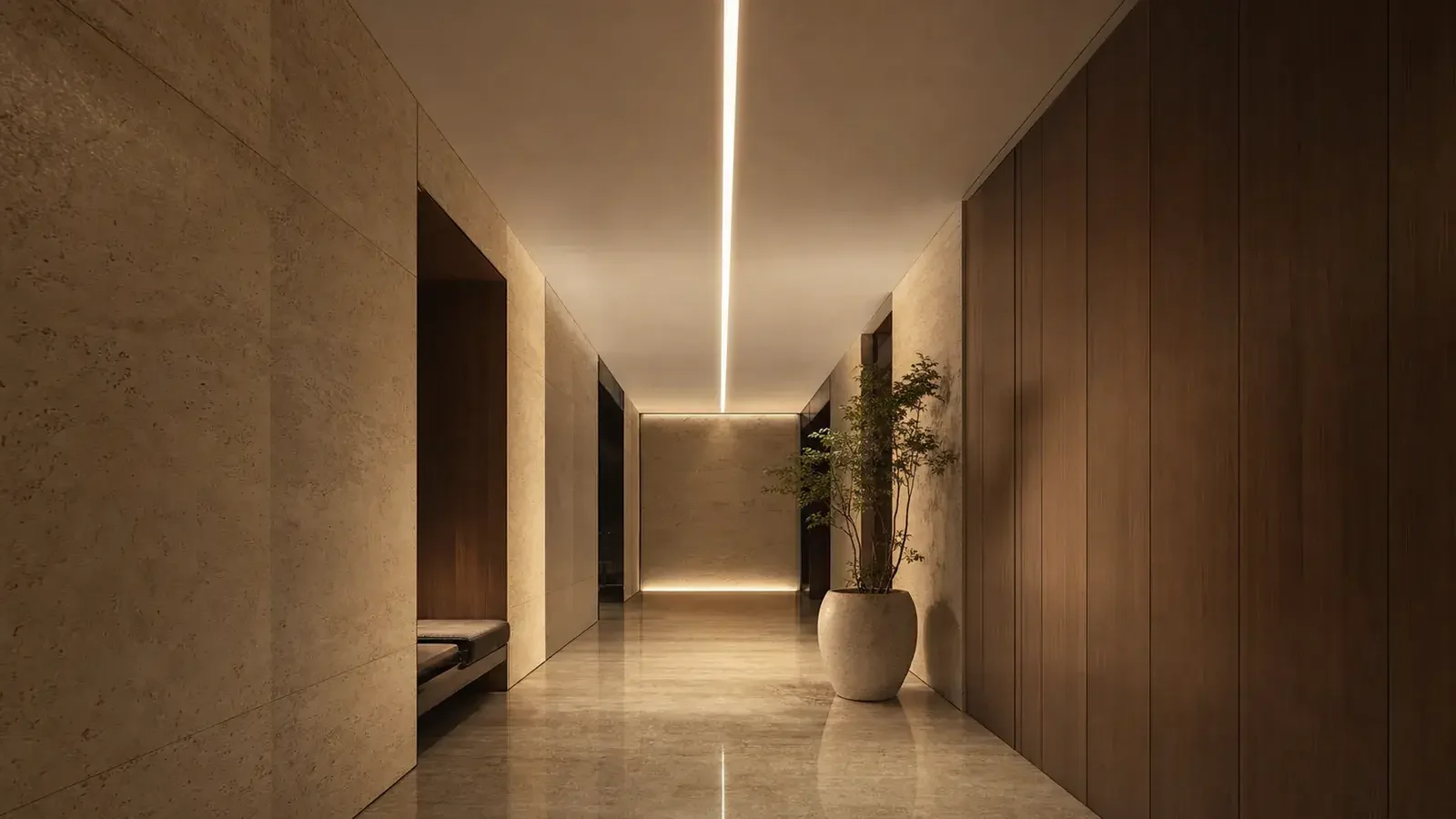 Linear lighting for healthcare corridors and clinical spaces
