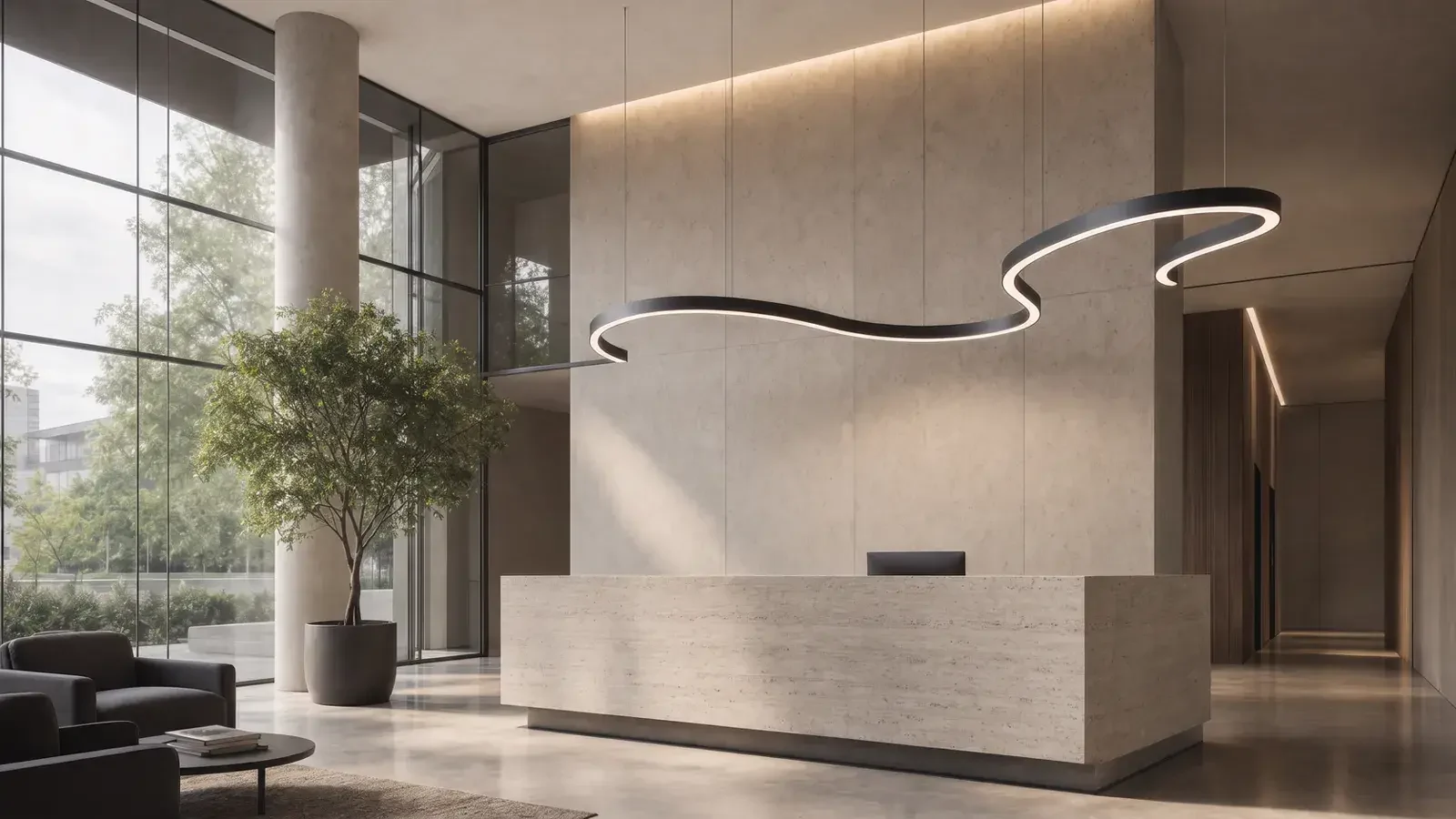 Designing reception and lobby lighting with linear LED