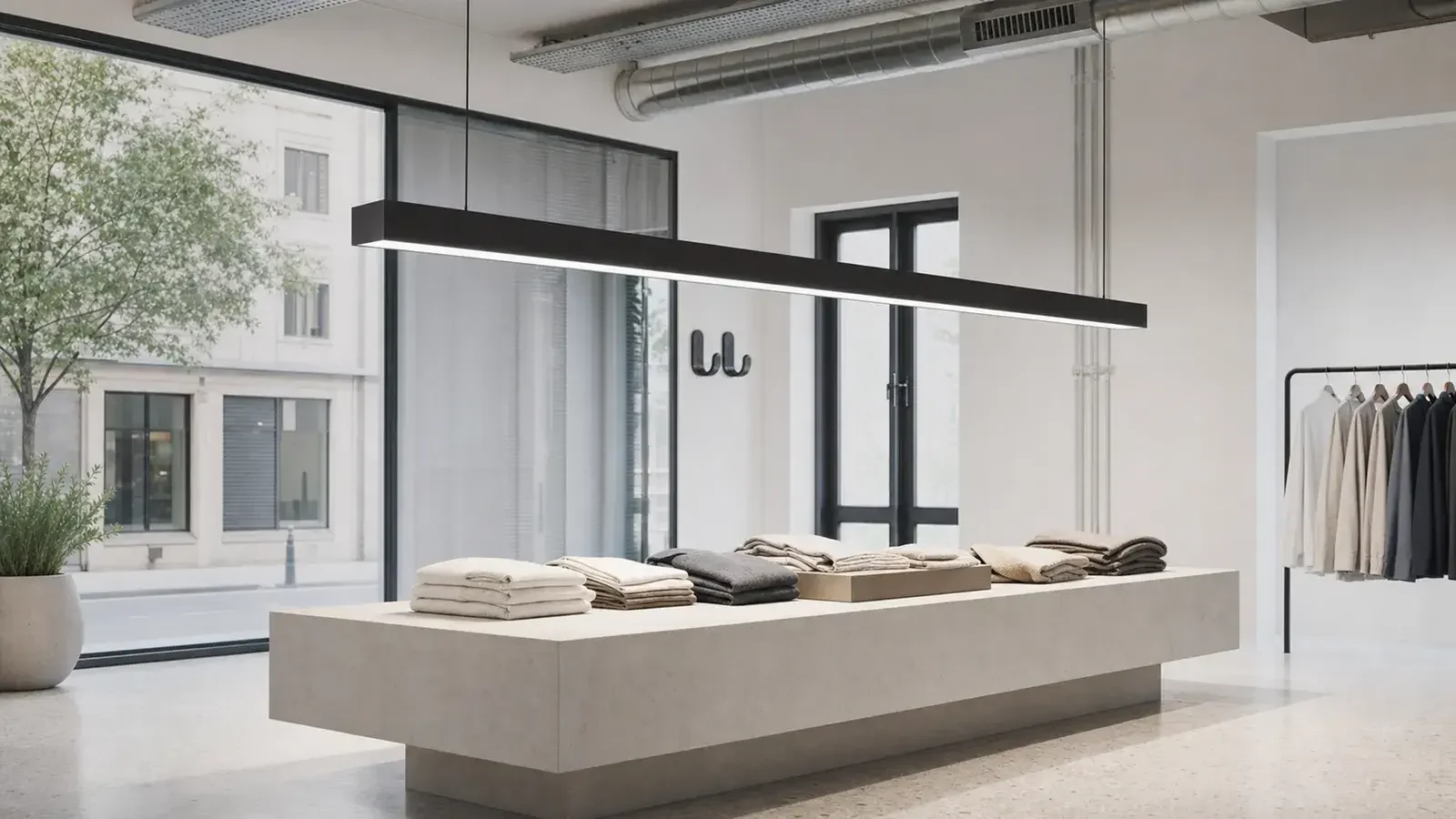 Linear LED lighting for retail and showrooms