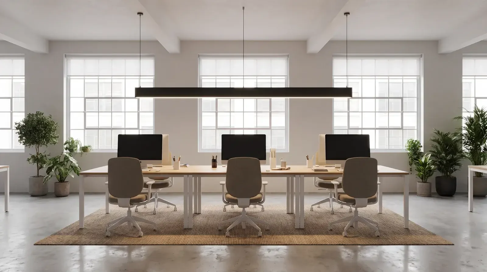 Suspended linear lighting: heights, spacing and layout