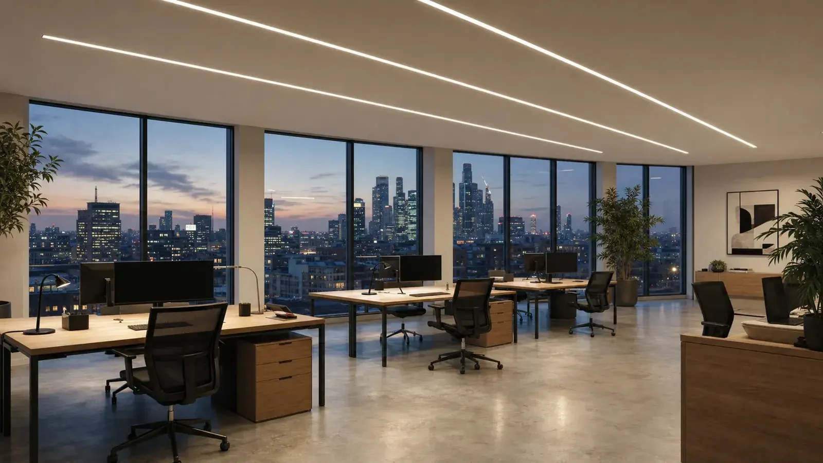 Trimless vs trimmed recessed linear lighting